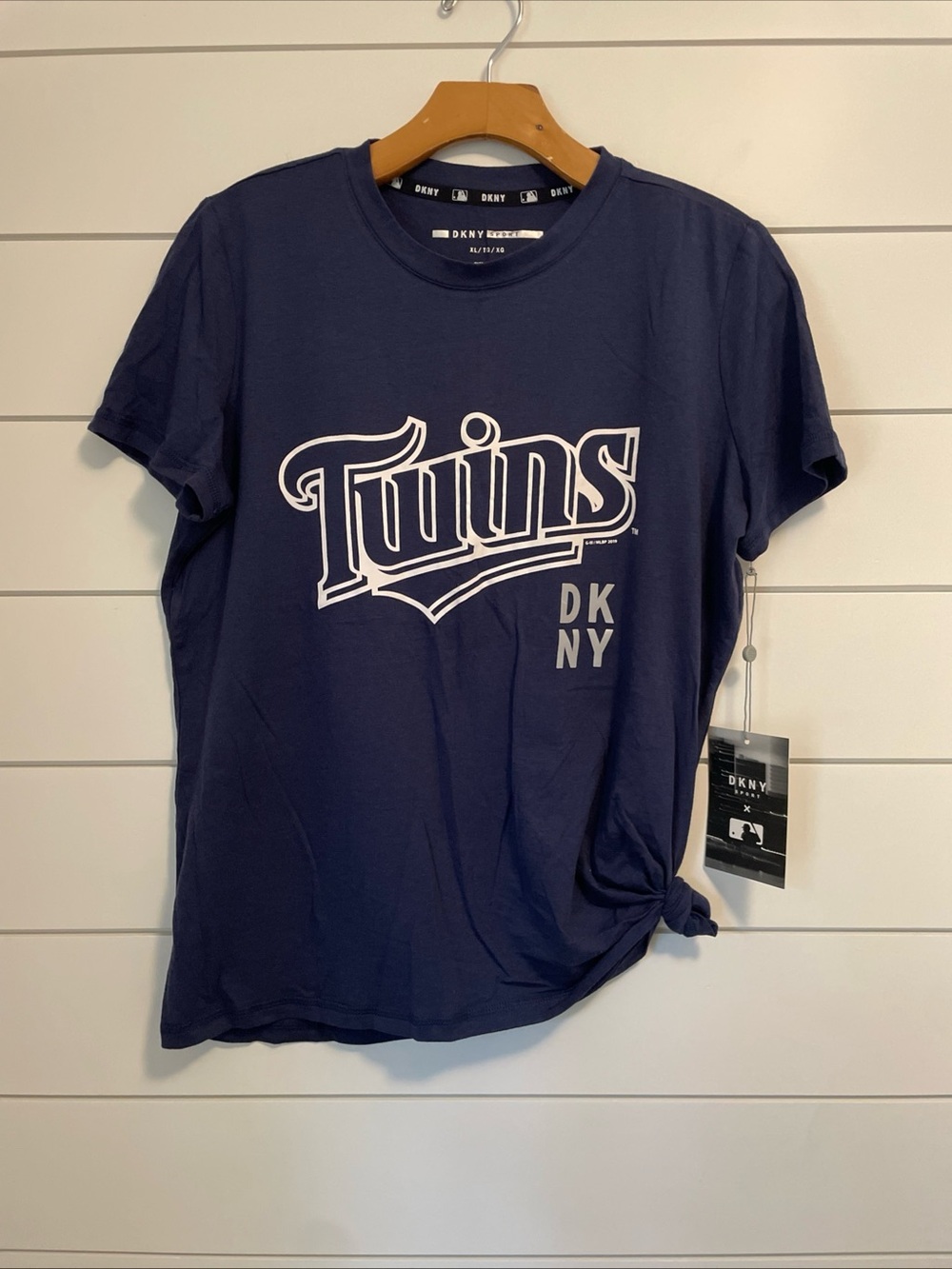 DKNY Sport Navy Short-Sleeve MN Minnesota 'Twins' Logo Tee